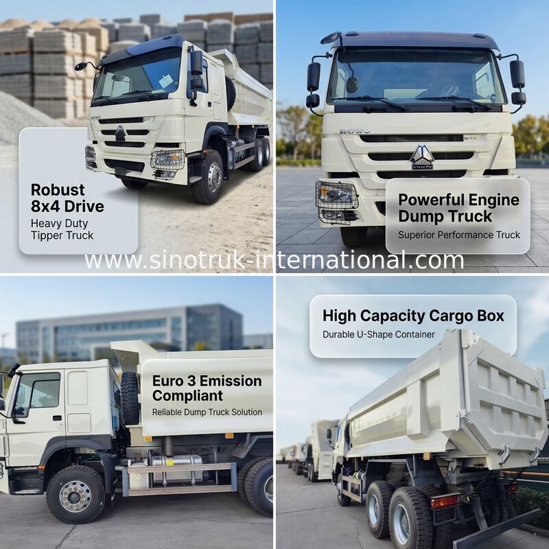 SITRAK 10 Wheels Tipper Dump Truck with Euro 3 Emission and 430 HP Engine