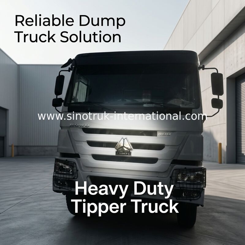 Sinotruk HOWO Tipper Dump Truck with 400HP Engine LHD 8X4 Drive Type and 31 Tons Loading Capacity