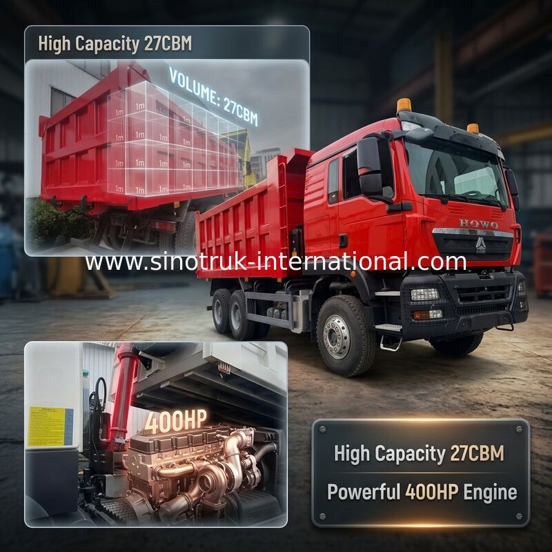 TX dump truck 400-horsepower Weichai engine Euro II emission standards