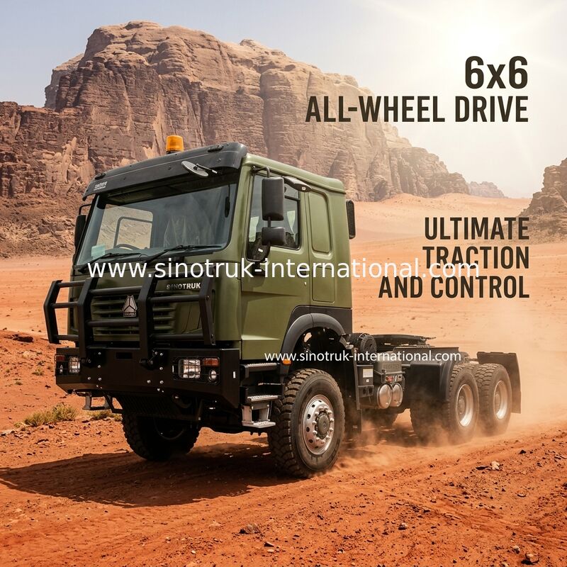 6x6 Drive Wheel Tractor Truck The Optimal Choice for 430hp Horsepower Requirements