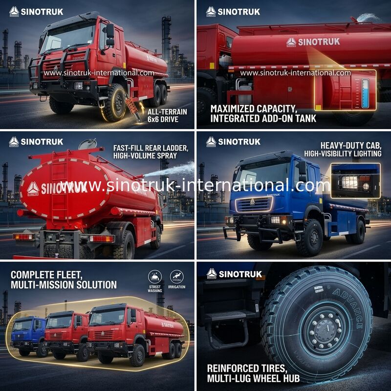 SINOTRUK HOWO 290 HP Oil Tank Truck with 10 CBM Capacity and Heavy-Duty Chassis