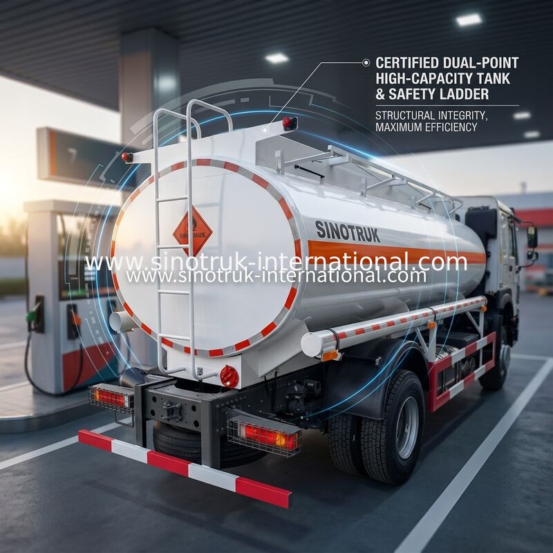 Sinotruk Howo 10-20CBM Oil Tank Truck 4 X 2 Lhd Euro 2 290 Hp
