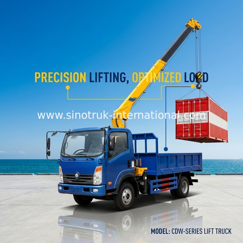 Professional Pipeline Transportation Truck Mounted Crane 4×2 Drive Type