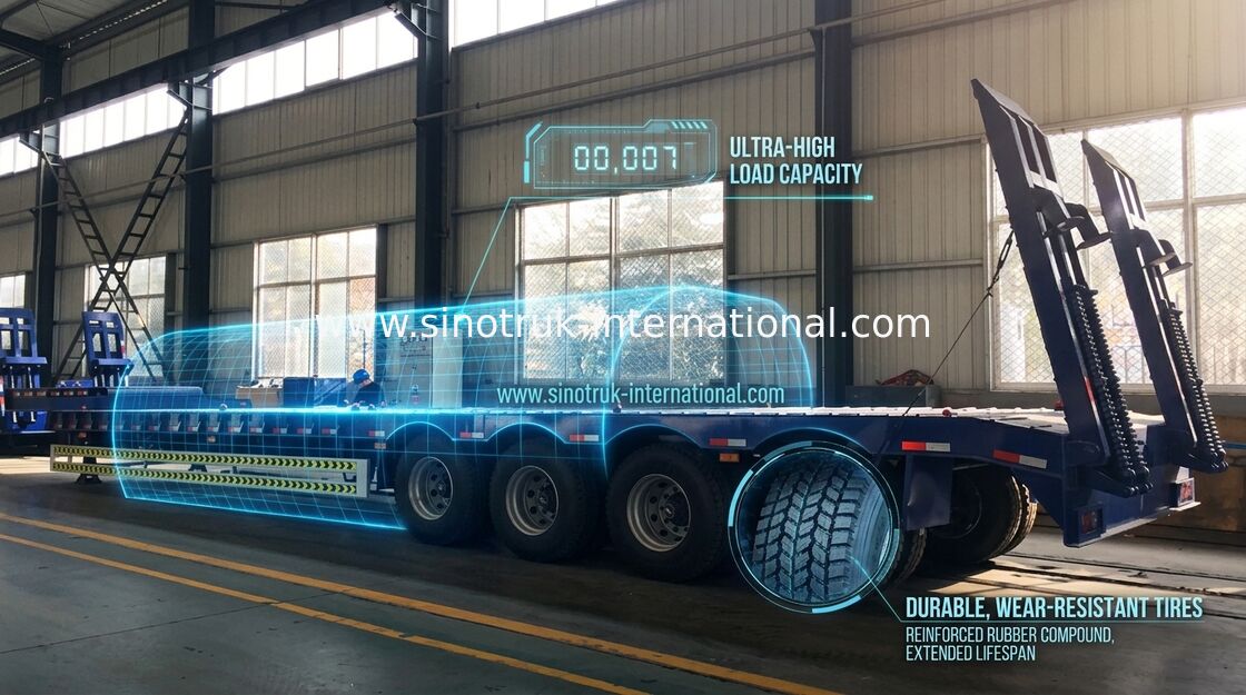 Special Transport Semi Trailer Truck 80 Ton 70 Ton 60 Ton 50 Ton Long Life
