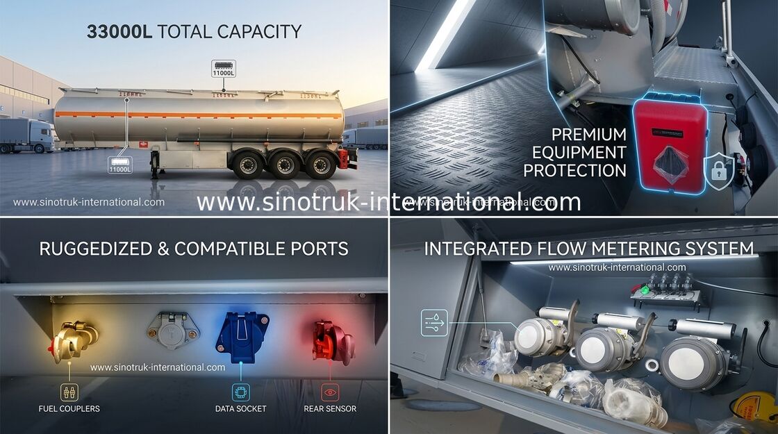 CIMC Tri - Axle Fuel Tanker Truck Semi Trailer 50 - 80 Tons For Carrying Oil