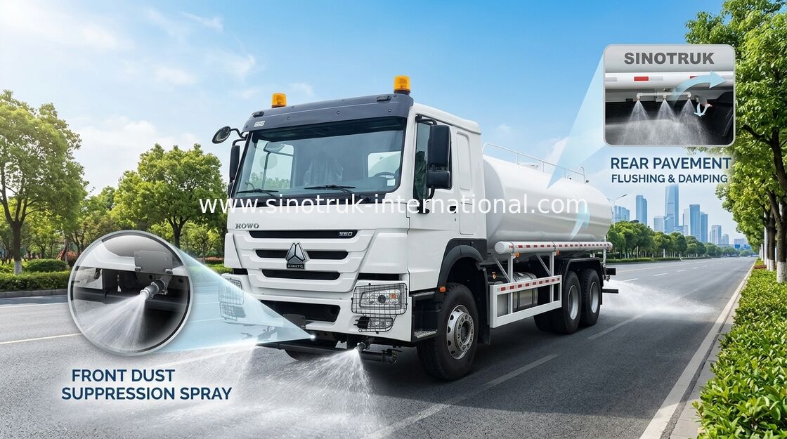White 30CBM Water Tanker (6×4, 380HP, Left-Hand Drive): Key Advantages for Fluid Transport