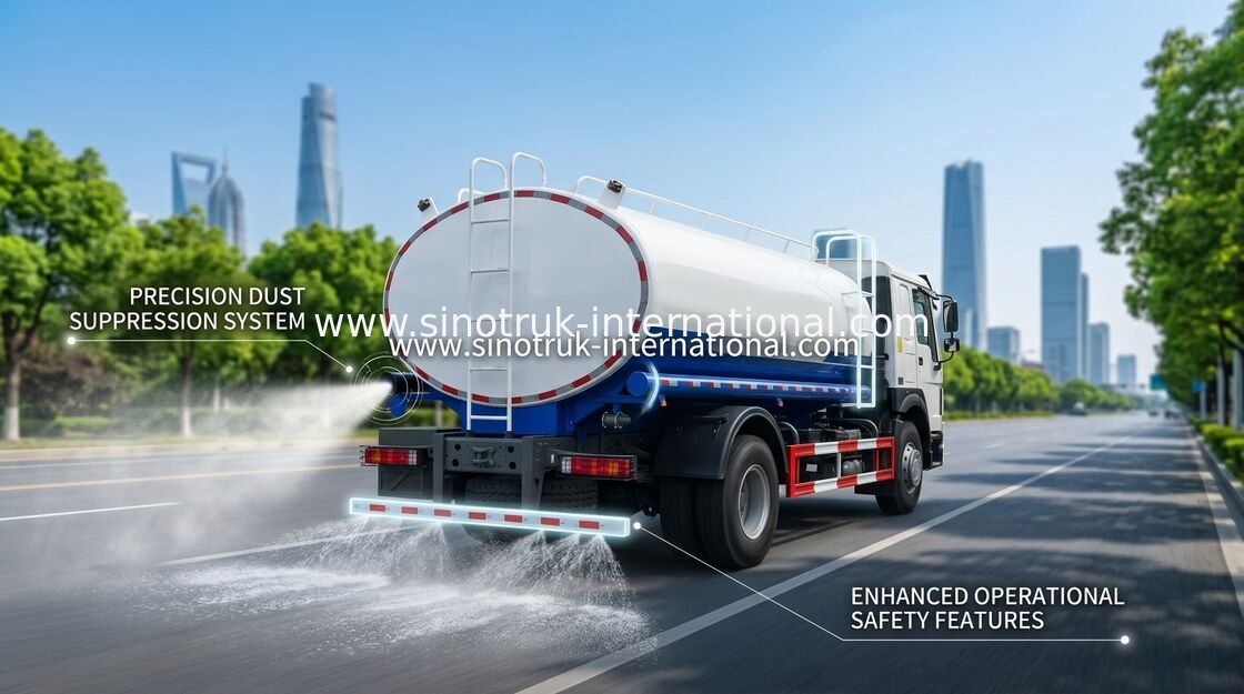 HOWO SINOTRUK Water Tank Truck 300HP Blue