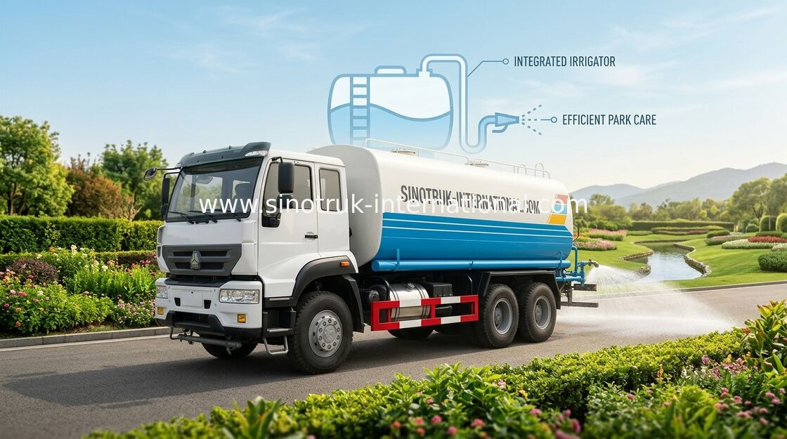 High Performance 20CBM Water Sprinkler Truck With Internal Anti - Corrosion Treatment