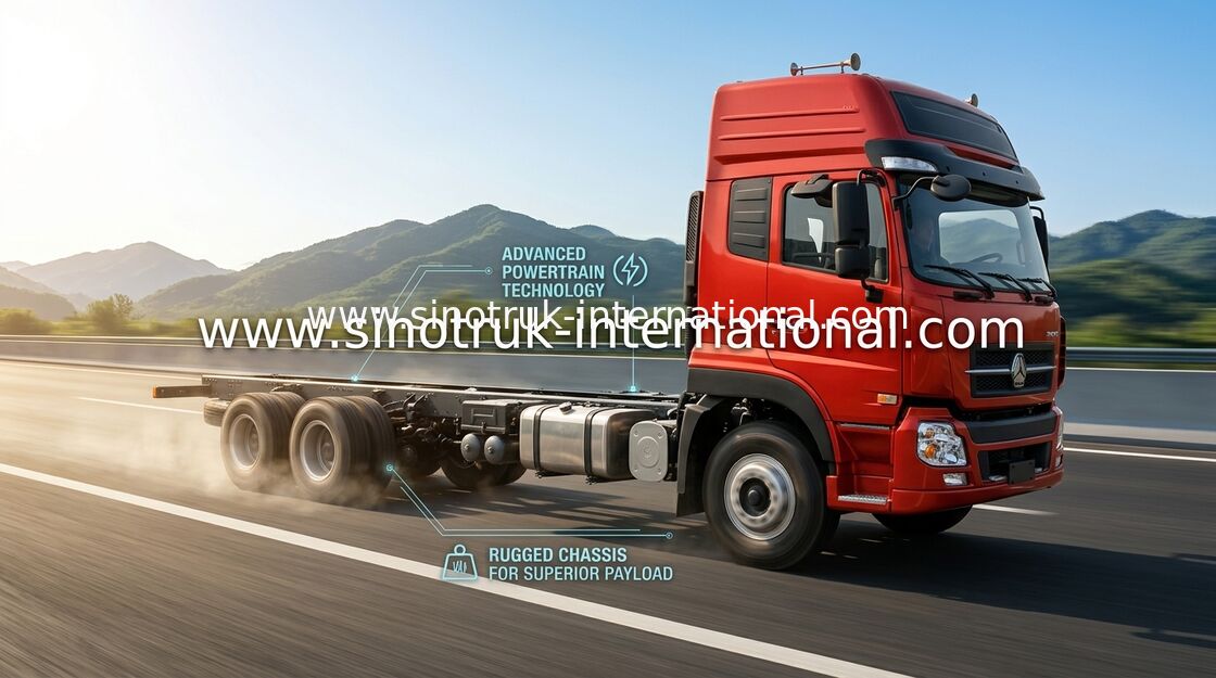 SINOTRUK HOWO Cargo Truck , Van Truck  25 Tons 6X2 LHD Euro2 290HP for Logistics