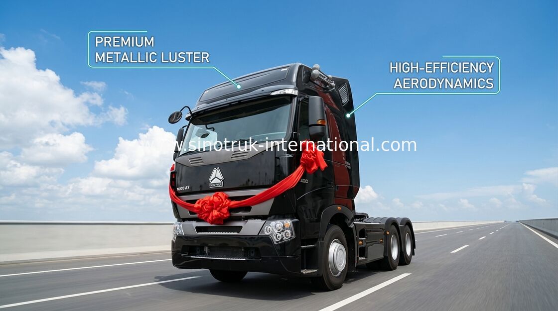 Flat Roof Cab Tractor Truck For Trailer , 6x4 Tractor Unit Trailer Head