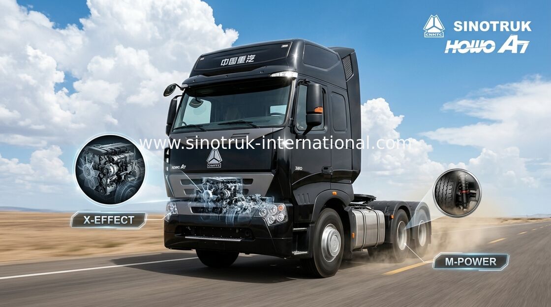 6×4  Trailer Tractor Head Trucks 60-70 Tons Great Loading Capacity , IFA
