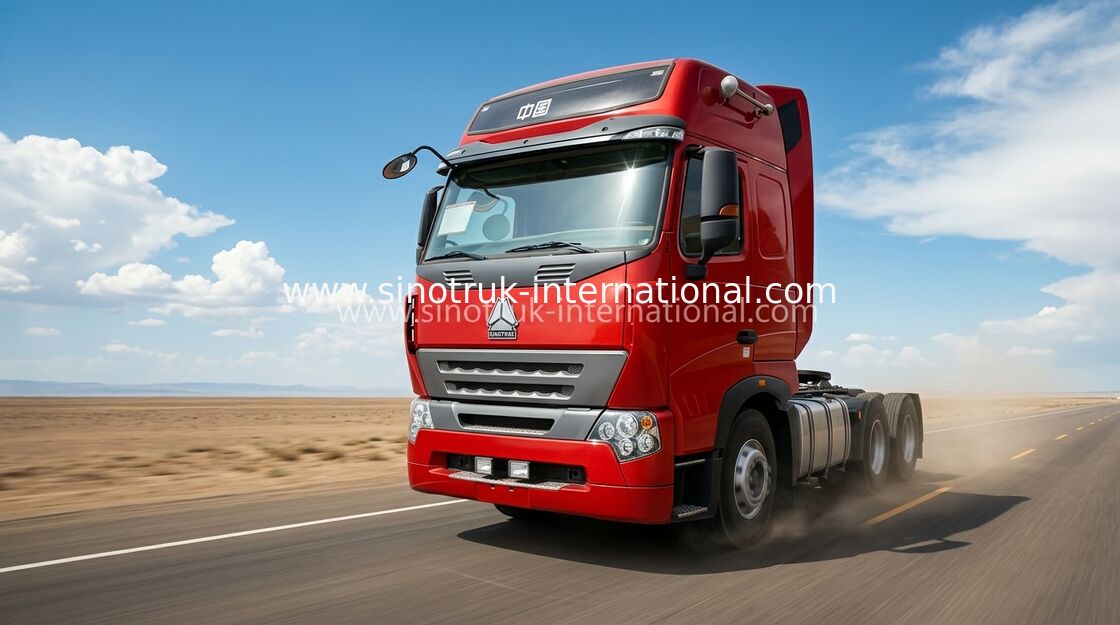 ZZ4257N3247N1B 60-70 Tons Tractor Trailer Truck With D12.38 380HP Engine 11.596L
