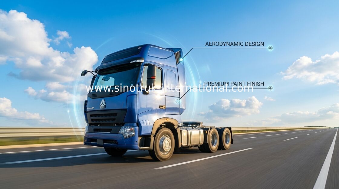 SINOTRUK HOWO Semi Trailer Tractor Truck Head With Air Conditioner 60-70 Tons