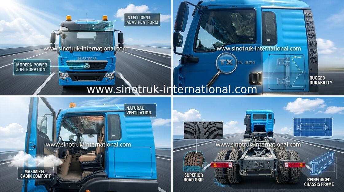 371HP SINOTRUK HOWO 6x4 Tractor Truck LHD Type