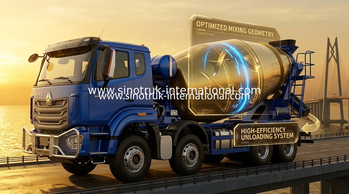 SINOTRUK HOWO NX 371HP 8*4 12 Wheels Concrete Mixer Truck, Concrete Mixer, Cement Mixer Truck