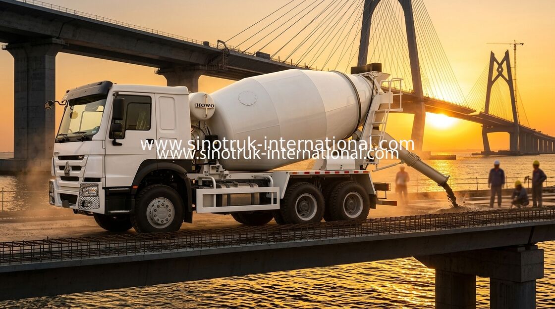 High Horsepower 400HP Low Fuel Consumption HOWO Mixer Truck LHD 6×4 10wheels