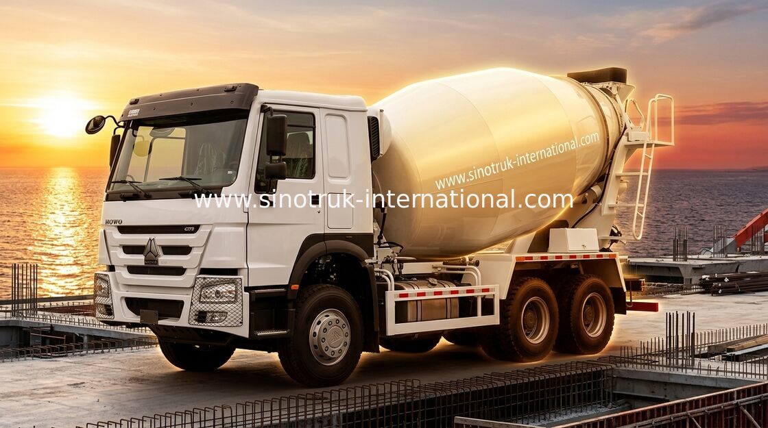 SINOTRUK HOWO LHD 6×4 10wheels Concrete Mixer Truck High Horsepower 400HP