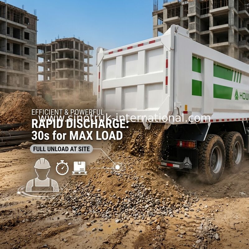 7300*2300*1500mm Cargo Box Heavy Duty Dump Truck For Smooth Cargo Transportation RHD / LHD Driving Type