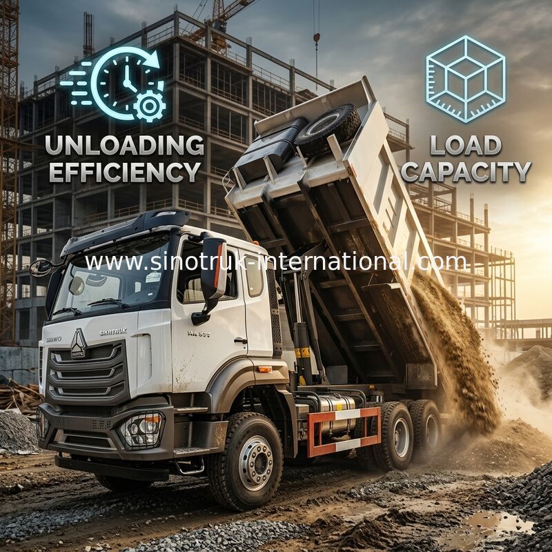 HOWO NX 371HP 6*4 20m³ Center-Lift Dump Truck High-Power Performance With Efficient Mid-Lift Cargo Body