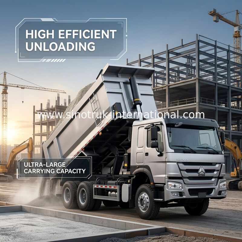 Tipper Truck SINOTRUK HOWO 400HP 12 Wheels LHD 40Tons 30CBM ZZ3317V3567B1