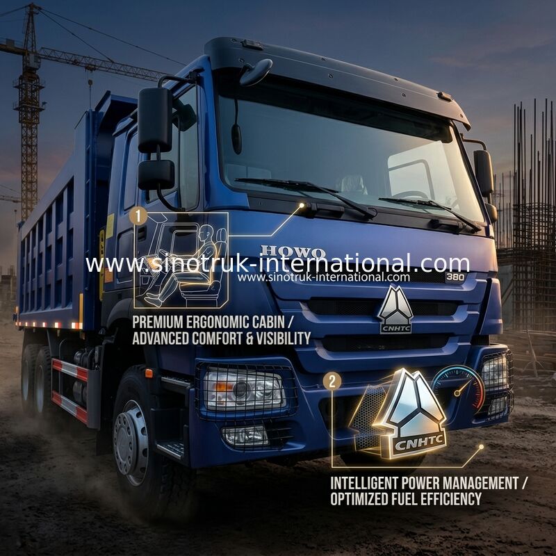 8X4 Blue Tipper Dump Truck 380hp 12 Wheels White H77L ZZ3317V3567B1 U Type