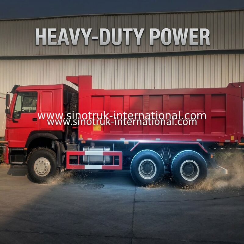 30 - 40 Tons RHD Sinotruk Howo Dump Truck 10 Wheels