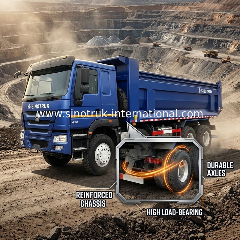 RHD 8×4 12wheels ZZ3317V3847B1R High Horsepower Lowfuel Consumption380HP Blue  HOWO Tipper Truck