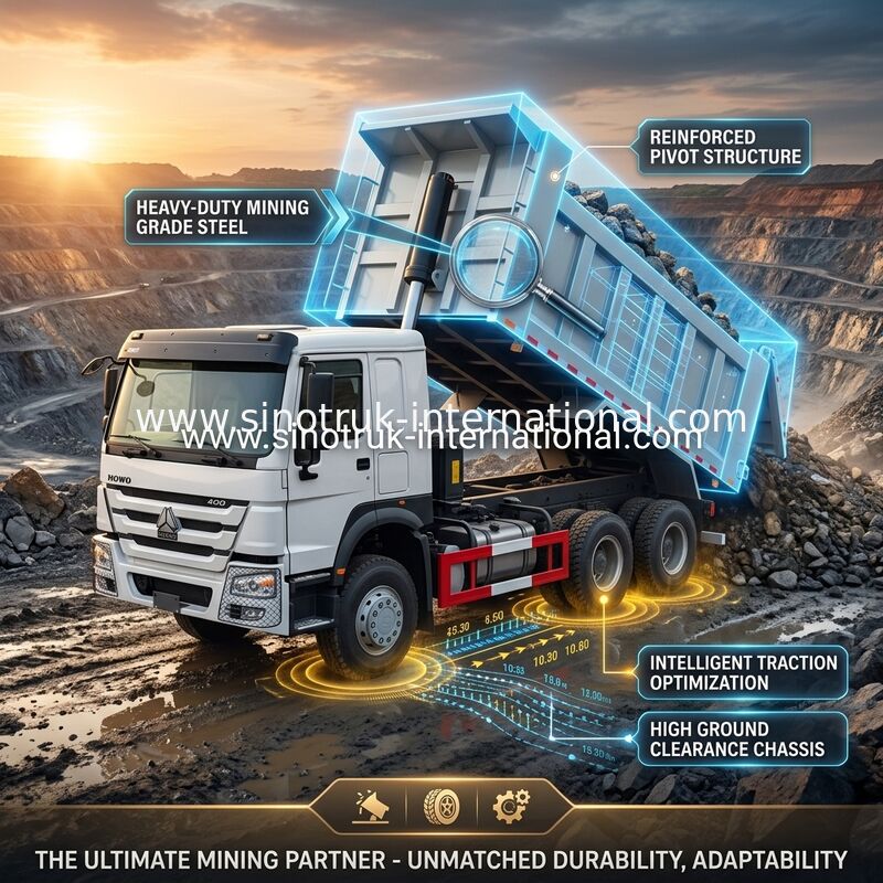 ZZ3257V3847B1 High Horsepower HOWO Tipper Truck 6×4 10wheels 400HP Low Fuel Consumption