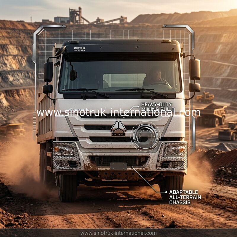 SINOTRUK HOWO Tipper Dump Truck 6×4 400HP 20CBM White LHD 10Wheels