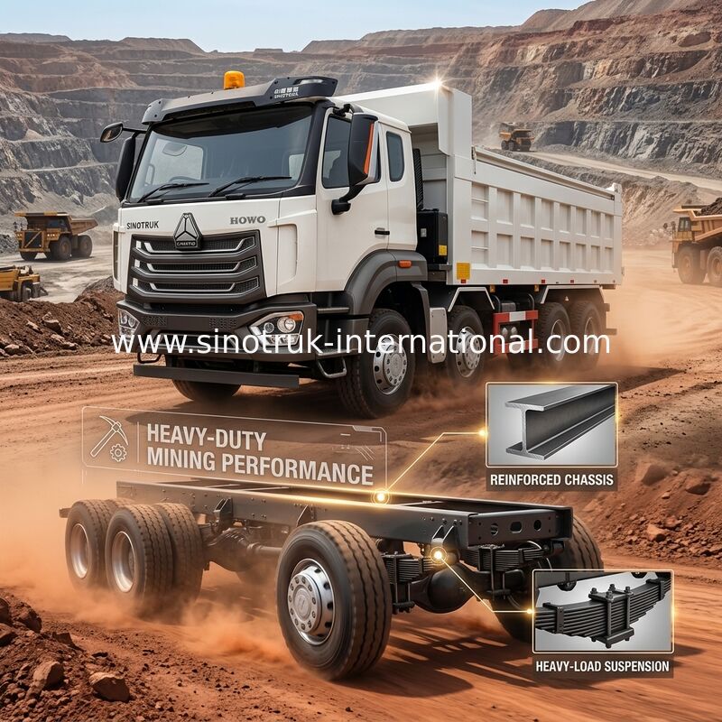 Sinotruk Howo Tipper Dump Truck Brand New 380Hp Rhd 12Wheels  8 × 4