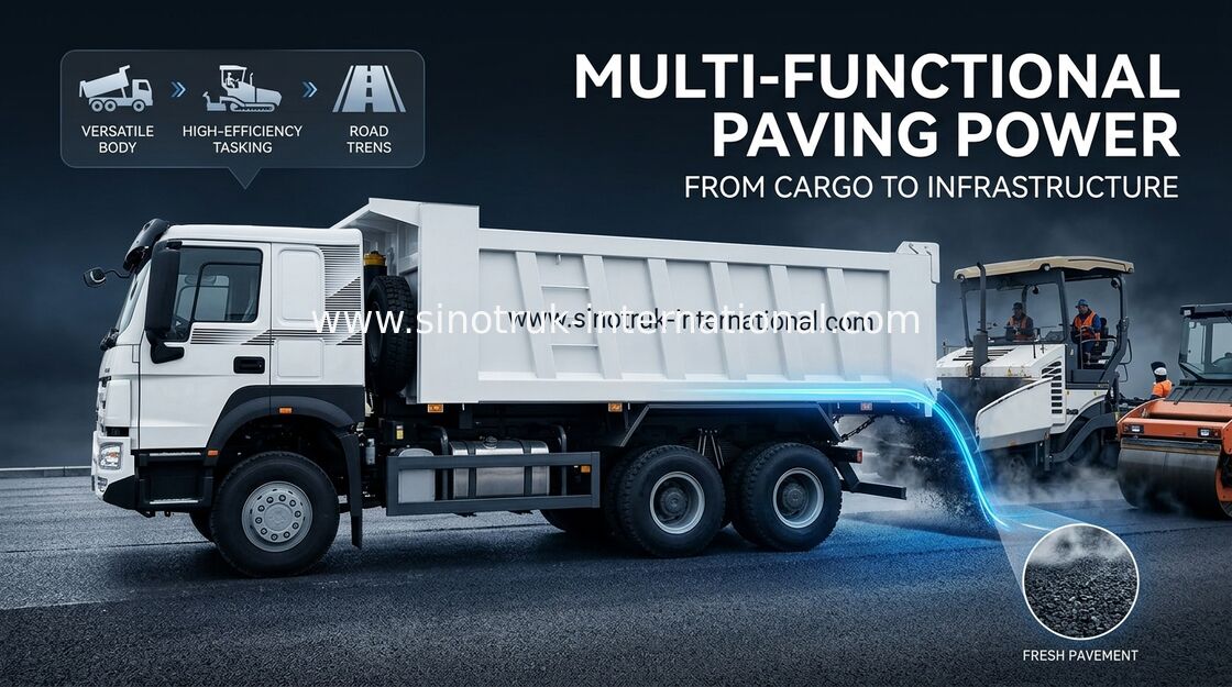 SINOTRUK Howo Tipper Dump Truck LHD 6X4 371HP In White Color
