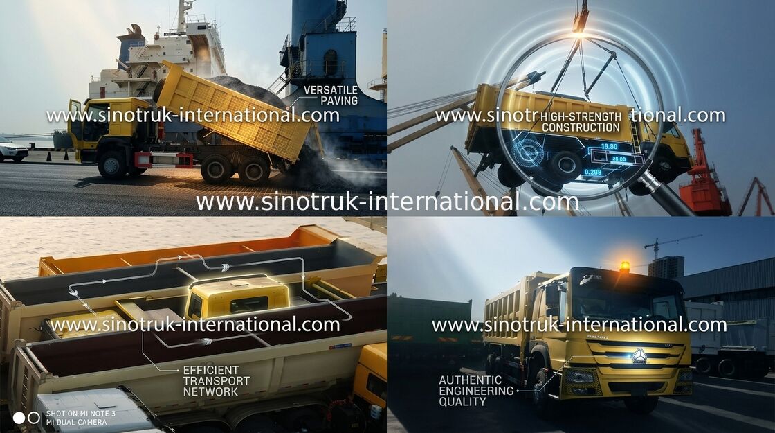 RHD Large Capacity Tipper Dump Truck With Electronic Management System