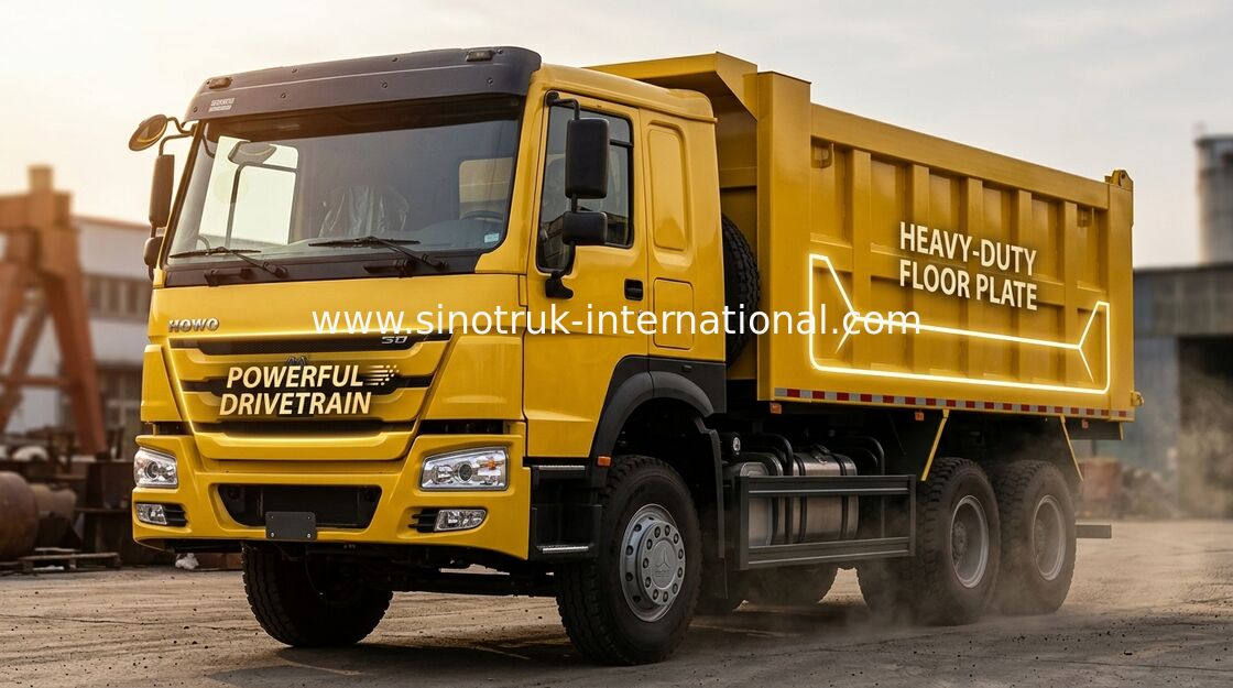 10 Wheels Tipper Dump Truck With 10 Forwards & 2 Reverses Transmission