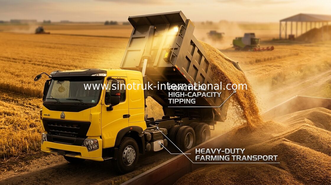 Construction Industry Tipper Dump Truck 30 - 40 Tons Sinotruk Howo Dump Truck