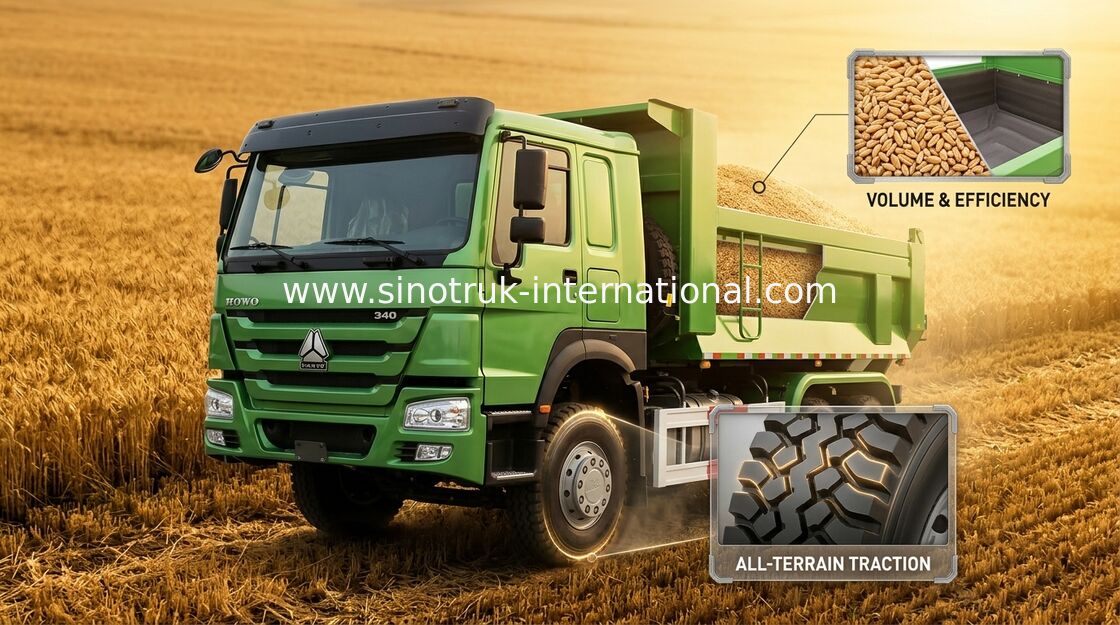 SINOTRUK HOWO Heavy Duty Tipper Dump Truck ZZ3257N3647A For Public Works