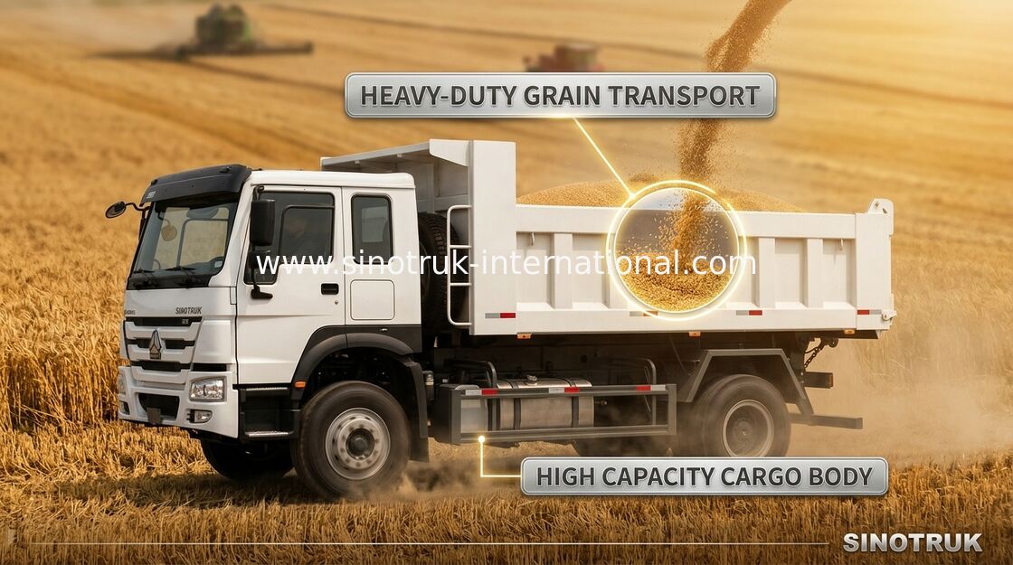 Golden Prince SINOTRUK Tipper Dump Truck 290HP 4X2 LHD 16tons 9-13CBM  ZZ3161M3811C1