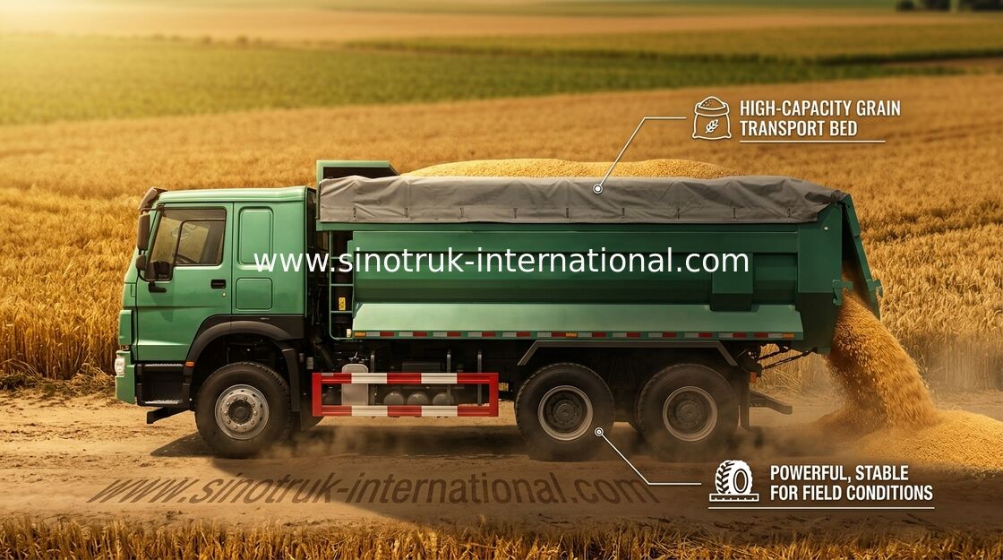 Public Works Tipper Dump Truck / HOWO Tipper Truck 6X4 LHD 25 Tons 10 - 25 CBM