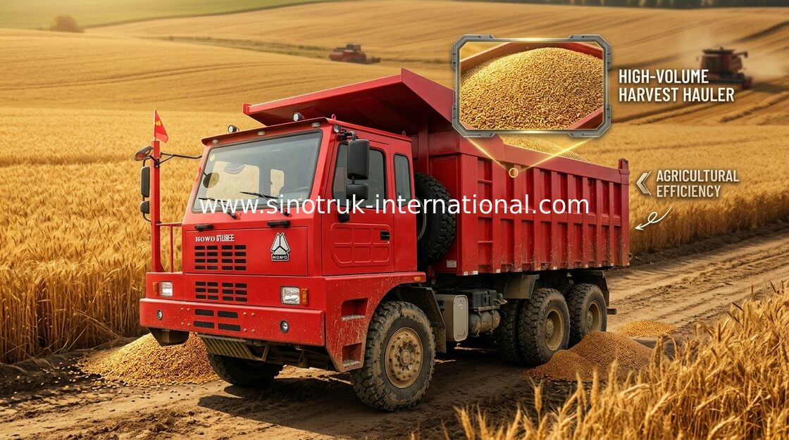 D12.42 420HP Engine Tipper Dump Truck , Ten Wheeler Dump Truck 6X4