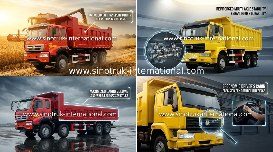 SINOTRUK Golden Prince Tipper  Dump Truck 6X4 336HP LHD 25-30tons ZZ3251N3641W