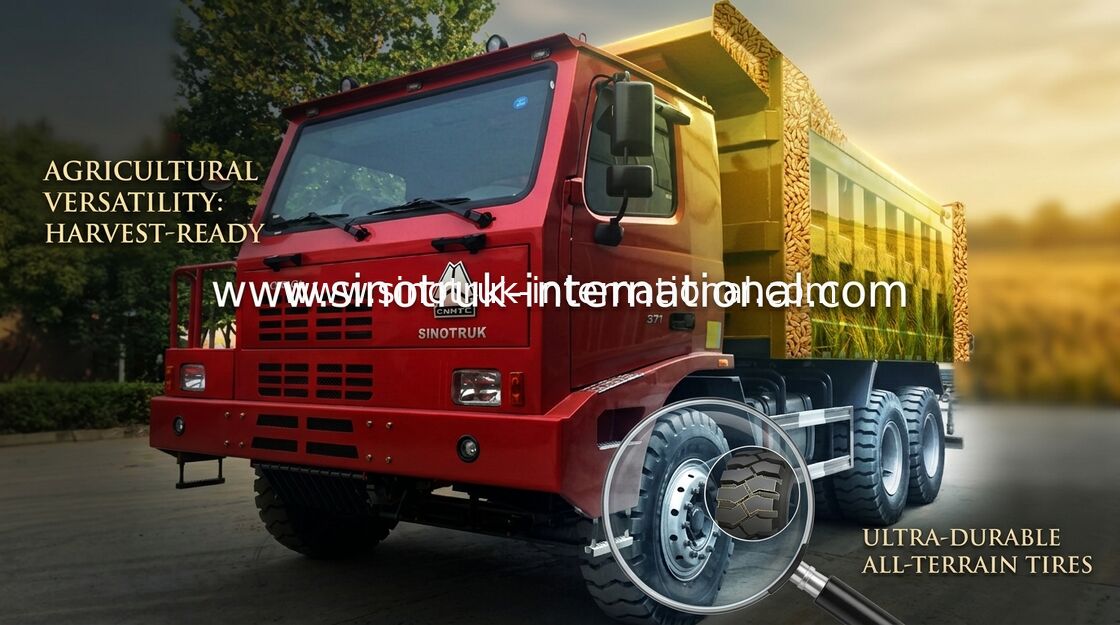 Colored SINOTRUK HOWO 6x4 Dump Truck / HOWO Tipper Truck For Mining