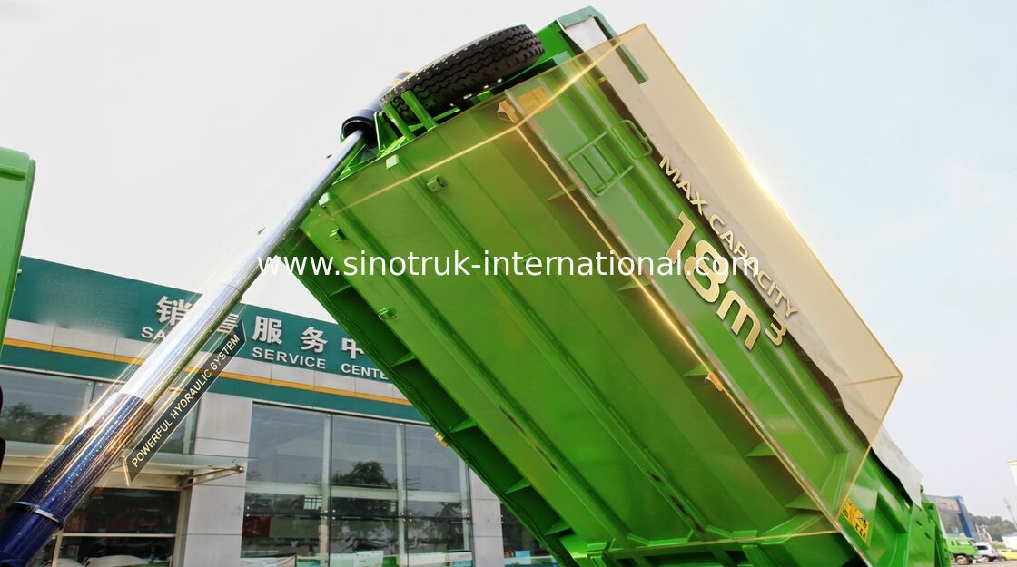 10 Wheels High Loading Capacity Sinotruk Howo Dump Truck 6 × 4 Drive Type