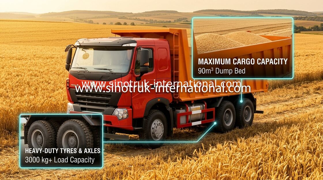 Tipper Dump Truck SINOTRUK HOWO A7 336HP for Mining industry ZZ3257N3847N1