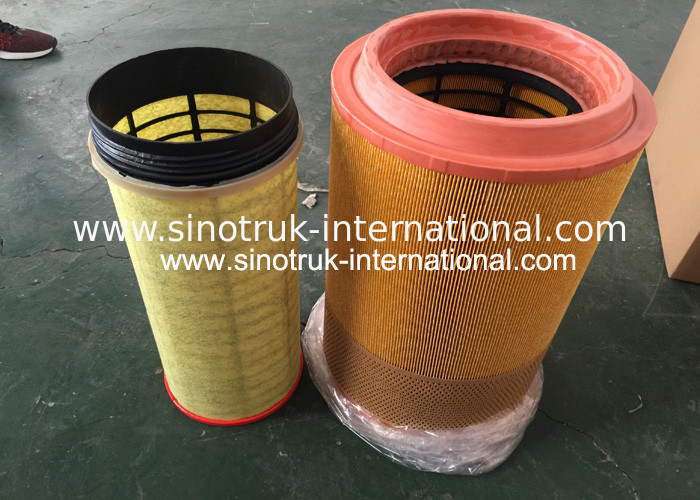 Heavy Duty Truck Spare Parts Truck Air Filter WG9725190102 For Diesel Generator