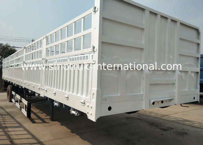 Carbon Steel Utility Semi Trailers 30-60 Tons For Special Goods Transportation
