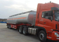 Professional 50000 Liters Flatbed Semi Trailer Truck With Fuel Tanker