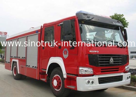 Water Tank Emergency Fire Department Trucks 12CBM LHD 290HP With Anti Slip Handrails