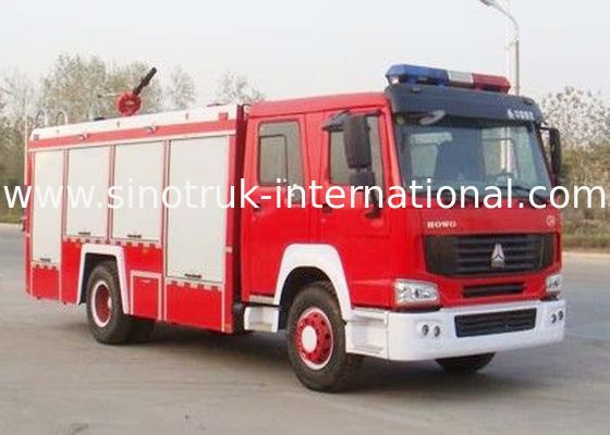 Water Tank Emergency Fire Department Trucks 12CBM LHD 290HP With Anti Slip Handrails