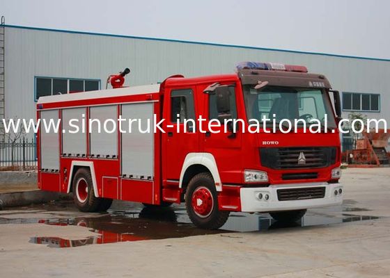 Water Tank Emergency Fire Department Trucks 12CBM LHD 290HP With Anti Slip Handrails
