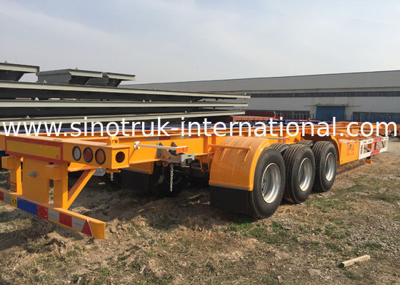 Carbon Mn Steel Flatbed Semi Truck Semi Trailer Truck 12600*3000mm