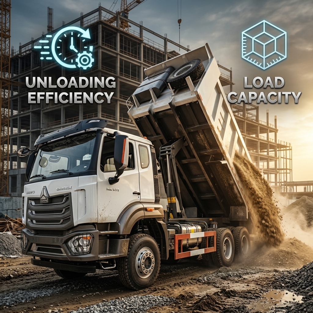 HOWO NX 371HP 6*4 20m³ Center-Lift Dump Truck High-Power Performance ...